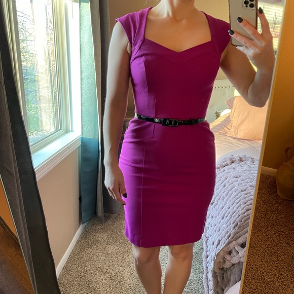 WHBM berry bodycon dress - Picture 2 of 8